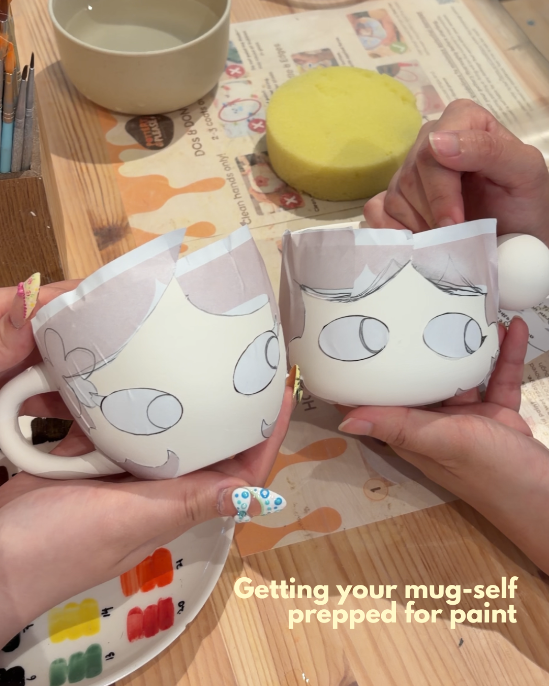 Design Your Mug-Self - Guided Pottery Painting Workshop