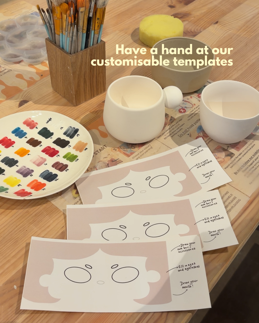 Design Your Mug-Self - Guided Pottery Painting Workshop
